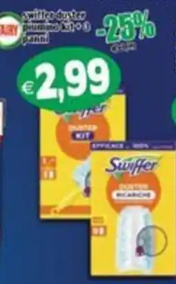 Il Castoro Supermercati Swiffer duster pulitore kit + 8 panni offerta
