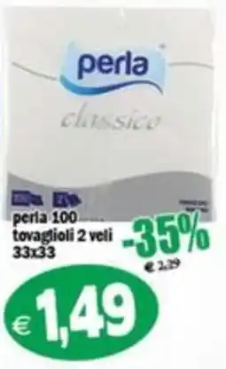 Il Castoro Supermercati perla classico tovaglioli offerta