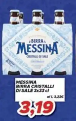 MA Supermercati Birra Messina Cristalli di Sale offerta