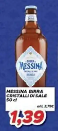 MA Supermercati Messina birra cristalli di sale offerta