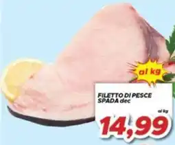 MA Supermercati Filetto di pesce spada dec offerta