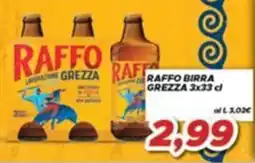 MA Supermercati Raffo birra grezza offerta