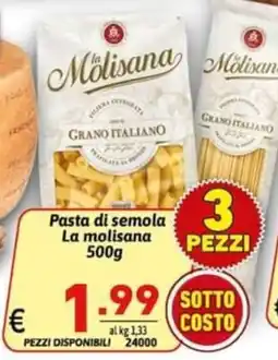 Ipercarni Pasta di semola La molisana offerta