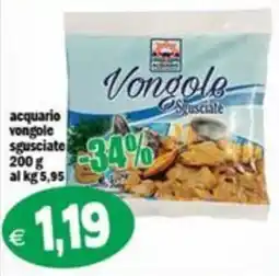 Il Castoro Supermercati Vongole sgusciate offerta