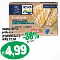 Il Castoro Supermercati Frosta filetto platessa grigliato offerta