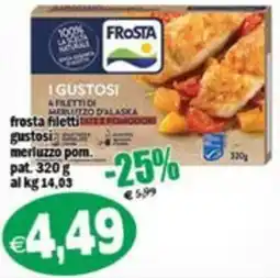 Il Castoro Supermercati Frosta filetti gustosi merluzzo pom. offerta