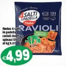 Il Castoro Supermercati Findus 4 Salti in Padella Ravioli offerta
