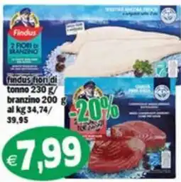 Il Castoro Supermercati Findus fiori di tonno branzino offerta