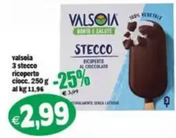 Il Castoro Supermercati ValsOia stecco ricoperto al cioccolato offerta