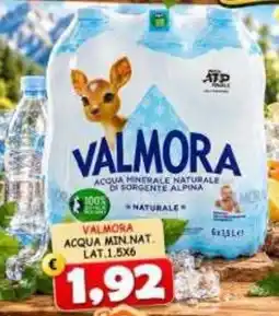 MercADone Valmora acqua minerale naturale offerta