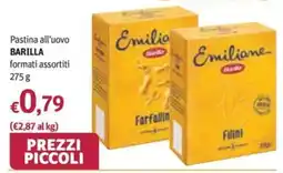 Futura Supermercati Pastina all'uovo Barilla offerta