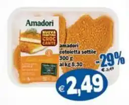 Il Castoro Supermercati Amadori cotoletta sottile offerta