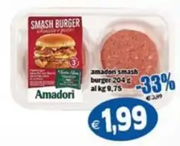 Il Castoro Supermercati Amadori smash burger offerta