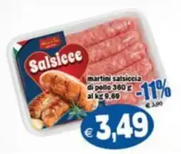 Il Castoro Supermercati martini salsiccia di pollo offerta
