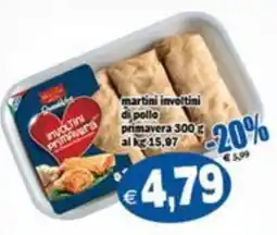 Il Castoro Supermercati martini involtini di pollo primavera offerta