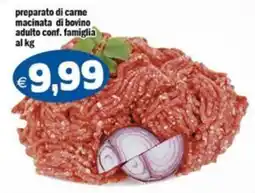 Il Castoro Supermercati Preparato di carne macinata di bovino adulto conf. famiglia offerta