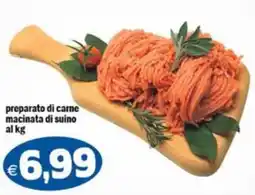 Il Castoro Supermercati preparato di carne macinata di suino offerta