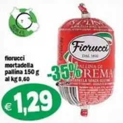Il Castoro Supermercati Fiorucci mortadella pallina offerta