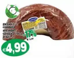 Il Castoro Supermercati Gargani 1/2 Ciambella allo yogurt variegata offerta