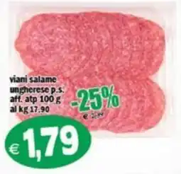 Il Castoro Supermercati Viani salame ungherese p.s. offerta