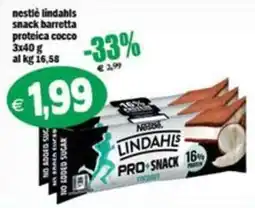 Il Castoro Supermercati Nestlé Lindahls Pro+Snack cocco offerta