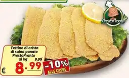 Ipercarni Fettine di arista di suino panate PrestoPronto offerta