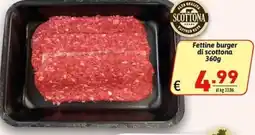 Ipercarni Fettine burger di scottona offerta