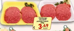 Ipercarni Hamburger con speck provola e speck offerta