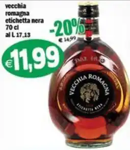 Il Castoro Supermercati Vecchia Romagna etichetta nera offerta