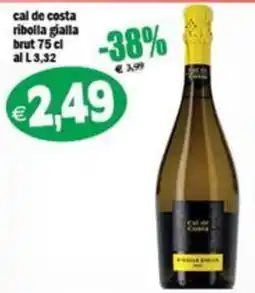 Il Castoro Supermercati Cal de Costa ribolla gialla offerta