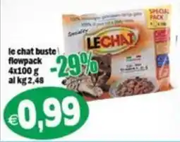 Il Castoro Supermercati Le chat buste flowpack offerta