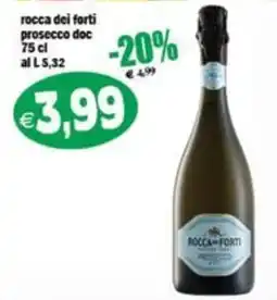Il Castoro Supermercati Rocca dei Forti Prosecco Doc offerta