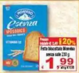 CTS Supermercati Fette biscottate Monviso senza sale offerta