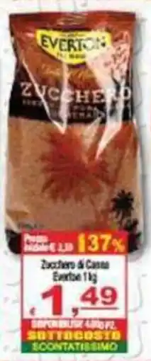 CTS Supermercati Zucchero di Canna Everton offerta