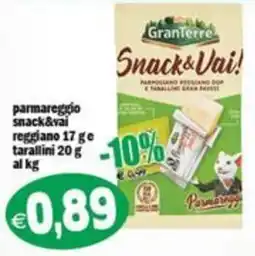 Il Castoro Supermercati Snacks&Vai! Parmareggio offerta