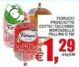 Pewex Fiorucci prosciutto cotto / tacchino / mortadella pallina offerta