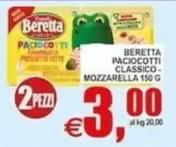 Pewex Beretta paciocotti classico/mozzarella offerta