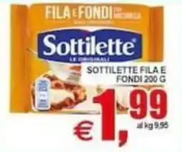 Pewex Sottilette fila e fondi offerta
