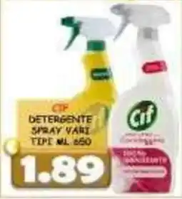 MercADone Detergente spray vari tipo ml 650 offerta