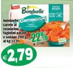 Il Castoro Supermercati Bonduelle Contornissimi carote al rosmarino fagiolini patate e senape offerta