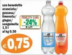 Il Castoro Supermercati San Benedetto aranciata gassosa offerta