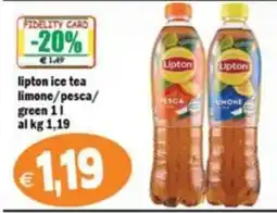 Il Castoro Supermercati Lipton ice tea green offerta