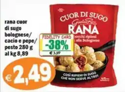 Il Castoro Supermercati Rana cuor di sugo bolognese offerta