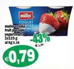 Il Castoro Supermercati muller crema fruit passion offerta