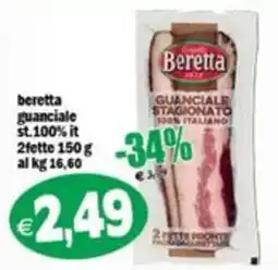 Il Castoro Supermercati Beretta guanciale offerta