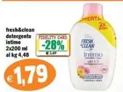 Il Castoro Supermercati fresh&clean detergente intimo offerta