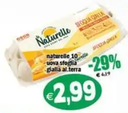 Il Castoro Supermercati Naturelle uova sfoglia gialla al terra offerta