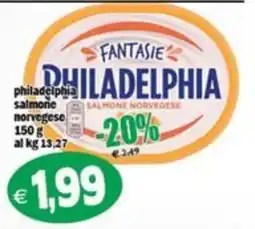Il Castoro Supermercati Fantasie Philadelphia salmone norvegese offerta