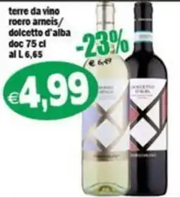 Il Castoro Supermercati Terre da vino roero arneis / dolcetto d'alba offerta