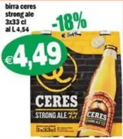 Il Castoro Supermercati birra ceres strong ale offerta